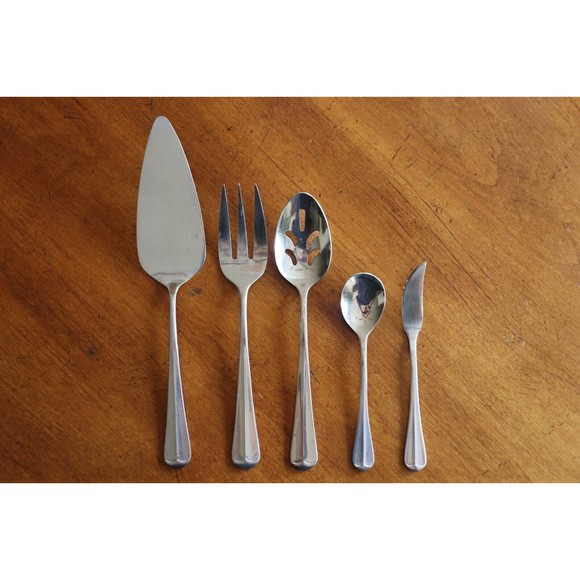 5x Towle ASHLEY Stainless Supreme Korea Serving Spoon Fork Sugar Spoon Pie Cake